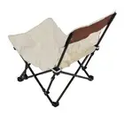 (Beige)Beach Chair Support Portable Folding Reclining Back Beach Chair For GE