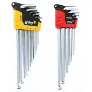 Wiha MagicRing Ball End Hex L Key Set Inch Metric Non-wearing Steel (22-Piece)