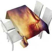 Cool Art Born from the Ashes Phoenix Tablecloth