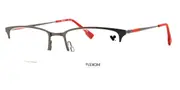 Flexon E1130 072 Men's Glasses Gunmetal Size 55 - Private Health Rebate - Blue Light Block Available