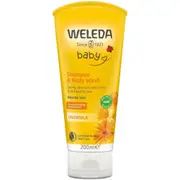 WELEDA Calendula Shampoo and Body Wash, 200ml