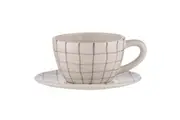 Ladelle Carnival Stoneware 9cm Cup & 15cm Saucer Set Drinking Tea Coffee Lilac