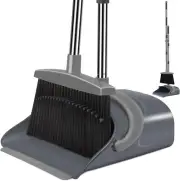 Broom and Dustpan Set, Dust pan with Long Handle, Broom with Dustpan Combo Set,
