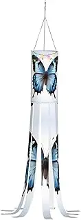 Halloween Garden Blue Butterfly Windsock Lights Halloween Lighted Windsock for Patio Yard Pathway Party Decor
