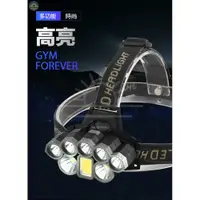 在飛比找松果購物優惠-強光頭燈 T6 LED+XPE+COB頭燈 T6頭戴式電筒 