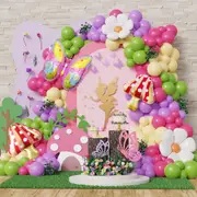 141Pcs Spring Easter Balloon Garland Arch Kit Suitable For Easter Decorations Birthday Wonderland Party Decoration Supplies