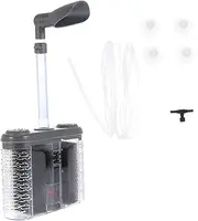 Happyyami 1 Set Toilet Aquarium Mini Filter Oxygen Pump Multi-Function Fish Tank Filter Manure Collector Submersible Oxygen Air Pump Fish Tank Filter Device Small Pneumatic Filter Plastic