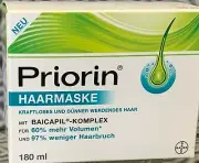 Priorin Haarmaske Bayer 180ml Neu ! Aufbaukur , aus Deutschland