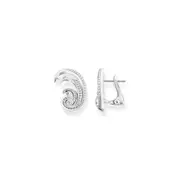 Buy Ear studs wave with white stones by Thomas Sabo online - THOMAS SABO Australia