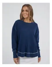 [Foxwood] Simplified Crew Jumper in Denim