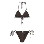 [Zimmermann] Zimmermann Coco Texture Ring Bikini II NUMERIC BROWN