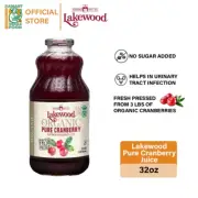Lakewood Organic Pure Cranberry Juices (32oz)