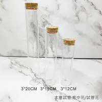 在飛比找Yahoo!奇摩拍賣優惠-直徑:3CM 高15CM 木塞試管 瓶中花 試管花 試管乾燥