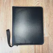 Trading Card Binder 720 Pocket Capacity Case Folder Album Zipper Carbon Look