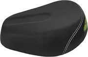 POPETPOP Electric Bicycle Seat Tailgate Pad Cruiser Bike Cushion Seat Cover Extra Padding Bike Seat Padding Bicycles Mobility Scooter Grips Vehicle Wheeler Cycling Minibike Pu Leather Black
