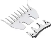 Sheep Shears Blade, Curved 9 Tooth Electric Wool Cutter Goats Clipper Scissor, Replacement Part, Suitable for Proficient Shears of Denser Wool