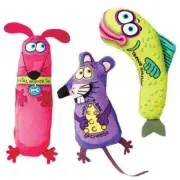 3 Pack Fat Cat Appeteasers Catnip Perfect Bite Sized Toy Play Time Stalk Capture