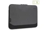 Targus 13-14 inch Cypress EcoSmart Sleeve Bag for Laptop Notebook Tablet - Fits 13 inch 13.3 inch 14 inch Made with 3 Recycled Water Bottles - Grey