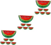 GAROZATION 18 Pcs Brooch Palestinian Flag Pin Badge Cartoon Fruit Pin Watermelon Lapel Pin Summer Lapel Pins Summer Goody Bag Filler Dress Cardigan Clip Badge Scarf Clips Zinc Alloy Red