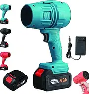 TurboSweep Cordless Power Blower, Electric Cordless Leaf Blower 300000rpm Handheld, DualBattery Multi-Purpose Cleaner with Charger, for Blowing Dust Debris DryLeaves Outdoor (Blue-one Battery)
