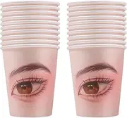 LeoLeoii Eyelash Extension Practice Kit | Makeup Aids Paper Cup Kit,50x Eyelash Training Paper Cup for Adults, Makeup Artist, Eyelash Beautician