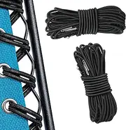 Tanstic 4Pcs Zero Gravity Chair Replacement Cord, 2.5m/98.4", 1.65m/65 Universal Lawn Chair Bungee Cord Replacement Laces, Gravity Chair Repair Cord Kit for Lounge Chair, Recliners