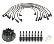 ACDelco Ignition Kit Distributor Rotor Cap Wire & Spark Plugs For C1500 Suburban