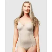 Naturana Moulded Underwire Cup Shaping Bodysuit-Light Beige