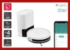 Kogan SmarterHome™ G80 Robot Vacuum Cleaner and Mop with Auto-Empty Dock, White,