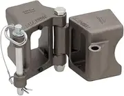Fulton Fold-Away Weld-On Hinge Kit, 3 x 5-Inch Trailer Beam, Raw Finish, Holds up to 9000-Pound