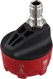 High Pressure Washer Nozzle Adjustable Cleaning Nozzles Adjustable Hose Nozzle Quick Connect Male Adapter Reddish Black