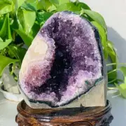1300g Natural Amethyst Geode Mineral Specimen Crystal Quartz Energy Decoration
