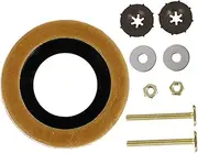 Set Toilet Seat Fixing Bolts Sealing Rings Made of Wax Plastic Stainless Steel Easy Install for Toilets