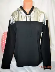 Victorias Secret VSX SHINE WINDBREAKER PULLOVER ANORAK HOODIE TOP NWT L