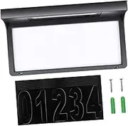 HOMSFOU Solar House Number Sign Plaque Address Lighted Numbers for Outdoor Use Bright Solar-powered Led Address Plaque for Easy Visibility at Night Suitable for Home and Garden