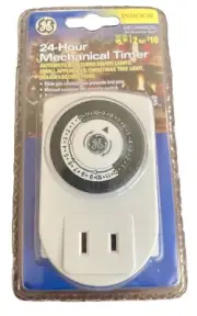 GE - Automatic 24-hour Mechanical Indoor Timer - White