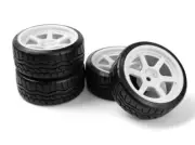 HPI 1/10 DRIFT WHEELS 26mm FALKEN AZENIS HRE C106 6mm OS WHITE (4pcs) #160248