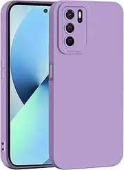 [TEYYOS] Case for Oppo A16/Oppo A54s/Oppo A16s, Fashion Soft TPU Silicone Protective Case, Improved Camera Lens Protection, Shockproof Mobile Phone Case, Purple