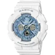 Casio Baby-G Matte White/Blue Analogue/Digital Watch BA130-7A2 BA-130-7A2