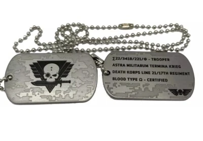 Warhammer 40k Kill Team - Death Korps of Krieg Dog Tags - Astra Militarum promo