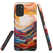 For Samsung Galaxy S20+ Plus Tough Protective Cover, Sunny Waves