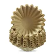 100 Pcs Coffee Filters 1-4 Cup Basket Coffee Filters Natural Brown Unbleached