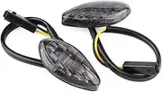 1Pair Amber Turn Signal Lights Motorcycle Recessed Turn Signal Lights For Gr-om 2014 2015 2016