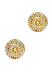 Pearl Octopuss.y Le Soleil 14kt Gold-plated Clip-on Earrings ONE SIZE