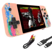 Nevenka 3.5inch Screen Retro Handheld Game Console 800 Classic FC Games Support to TV Output-Pink