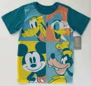 NWT Disney Store Mickey Mouse, Donald Duck, Goofy And Pluto Shirt Youth5/6