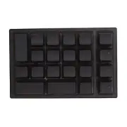 Black 21 Key Numeric Keypad RGB Backlit Ergonomic Small Mechanical Numpad Nu Fit