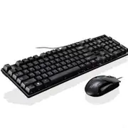 104 Keys 3D Smart USB Wired Gaming Keyboard and Anti-Skid Roller Mouse Combo for PC Latop