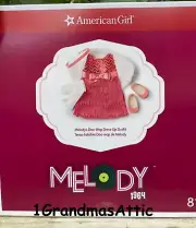 American Girl Melody's Doo Wop Dress Up Outfit New Pink Fringe Holiday