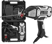 Portable Welding Machine Handheld 20-200A ARC Stick Welder Gun with Current Adjustment, Digital Display IGBT Inverter with Welding Tool Set for 1/16"-1/8" Welding Rod Gray